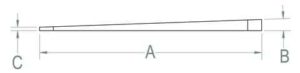 Base Wedge dimensions