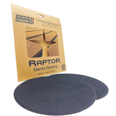 Raptor Deck EVA Marine – 2 disque antidérapant bateau Ø25 cm 2.5mm